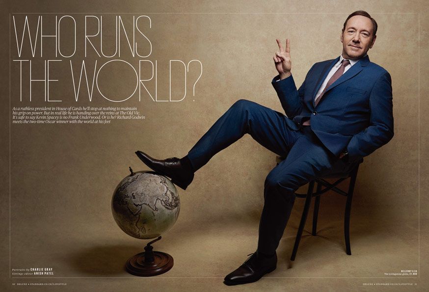 Kevin Spacey / Charlie Gray Photographer ES Magaine